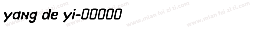 yang de yi字体转换